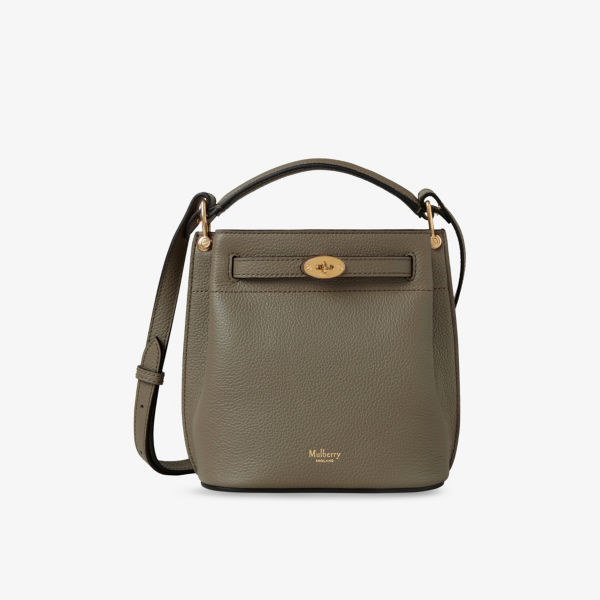 

Сумка-ведро Mulberry Islington из зернистой кожи, зеленый