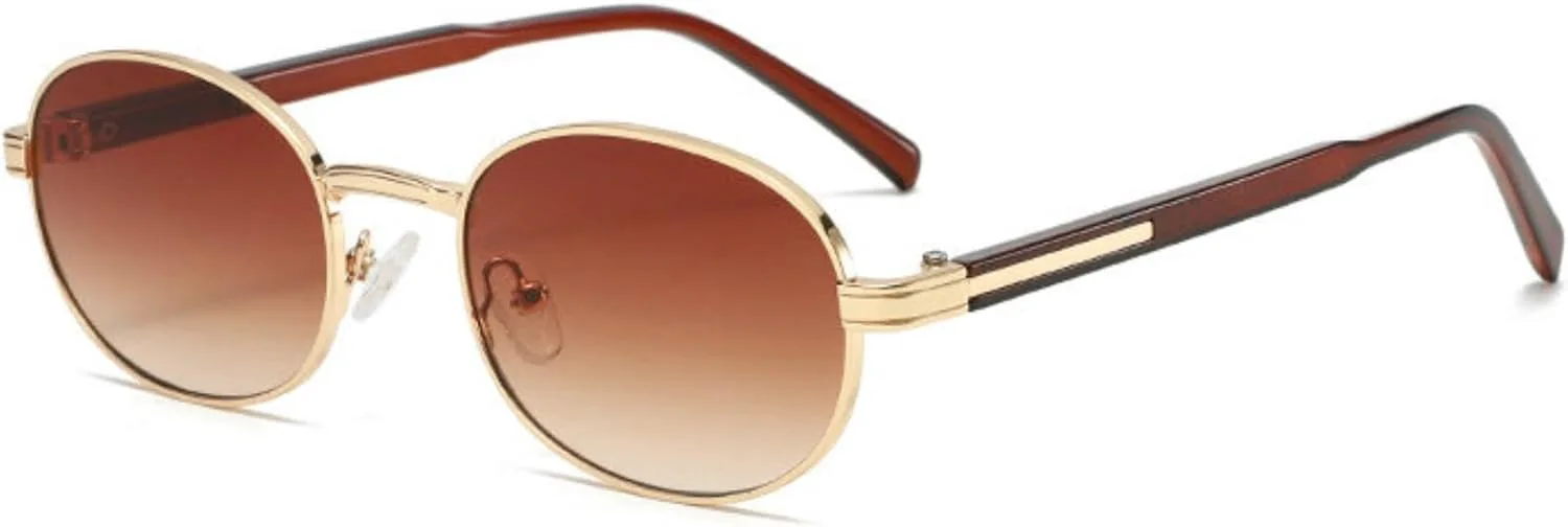 

Солнцезащитные очки COTIA овальной формы для мужчин и женщин, в стиле ретро, ​​небольшие, панк, модные, классические, с защитой от УФ-излучения UV400, Tea