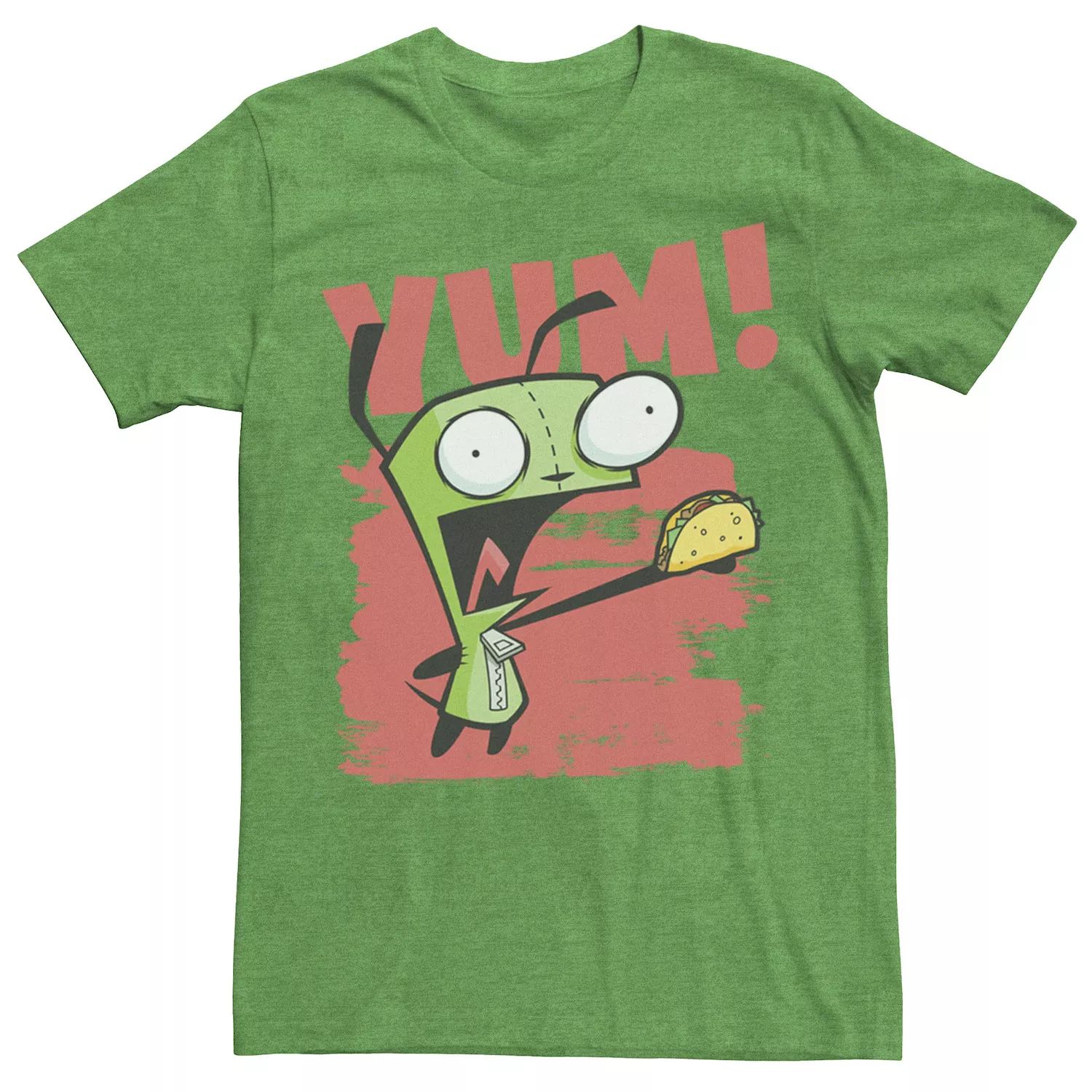 

Мужской Invader Zim Gir Yum! Футболка для размазывания краски Licensed Character