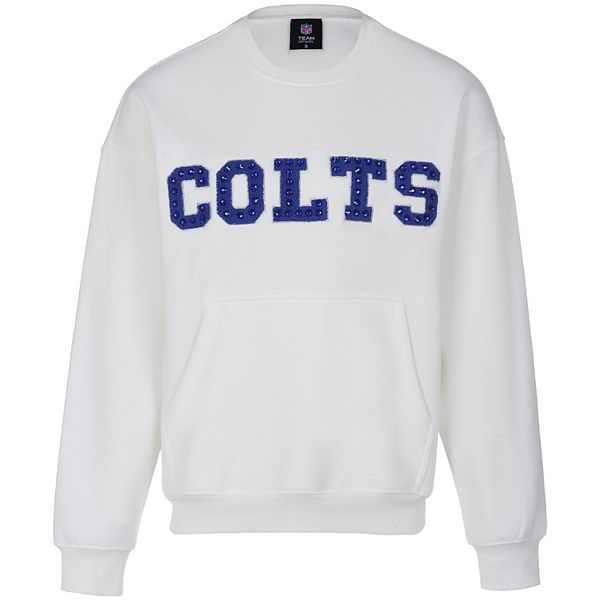 

Женская белая толстовка chenille с камнями indianapolis colts Cuce, Белый, Женская белая толстовка chenille с камнями indianapolis colts Cuce