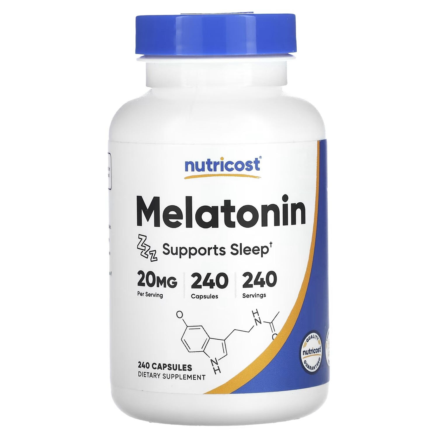 

Мелатонин Nutricost 20 мг, 240 капсул