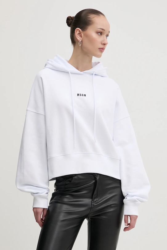 

Хлопковая толстовка Msgm, белый