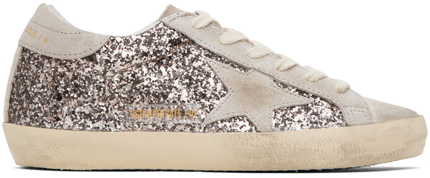 Эксклюзивные серые кроссовки Super-Star от SSENSE Golden Goose