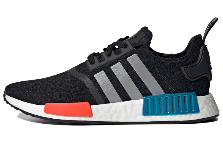 

Кроссовки Adidas NMD R1, черный/красный/голубой