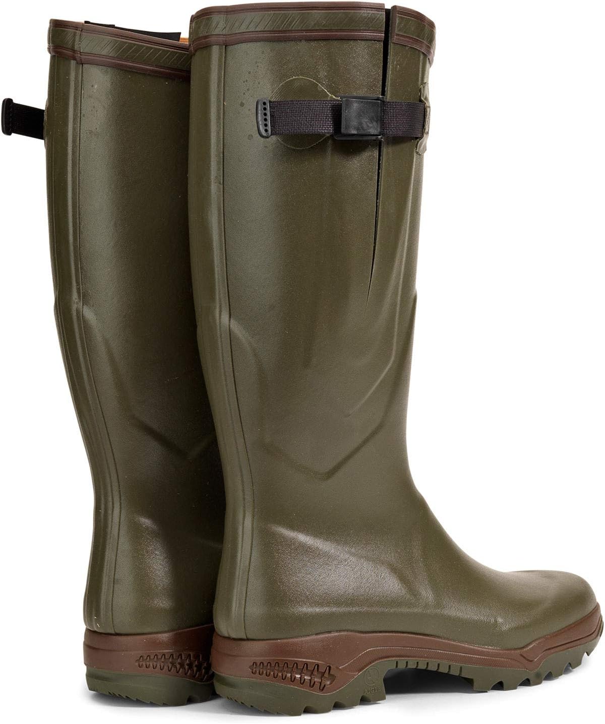 Мужские резиновые ботинки Aigle Benyl M коричневого цвета US — фото 3