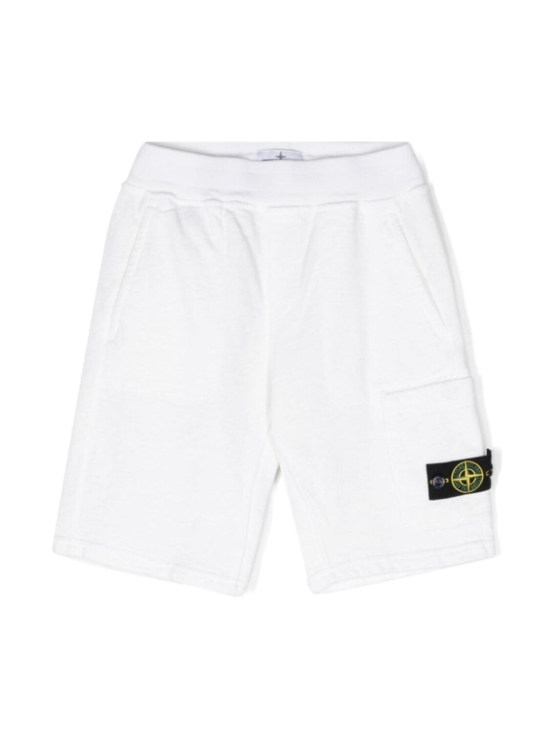 

Stone Island Junior спортивные брюки с нашивкой Compass, белый