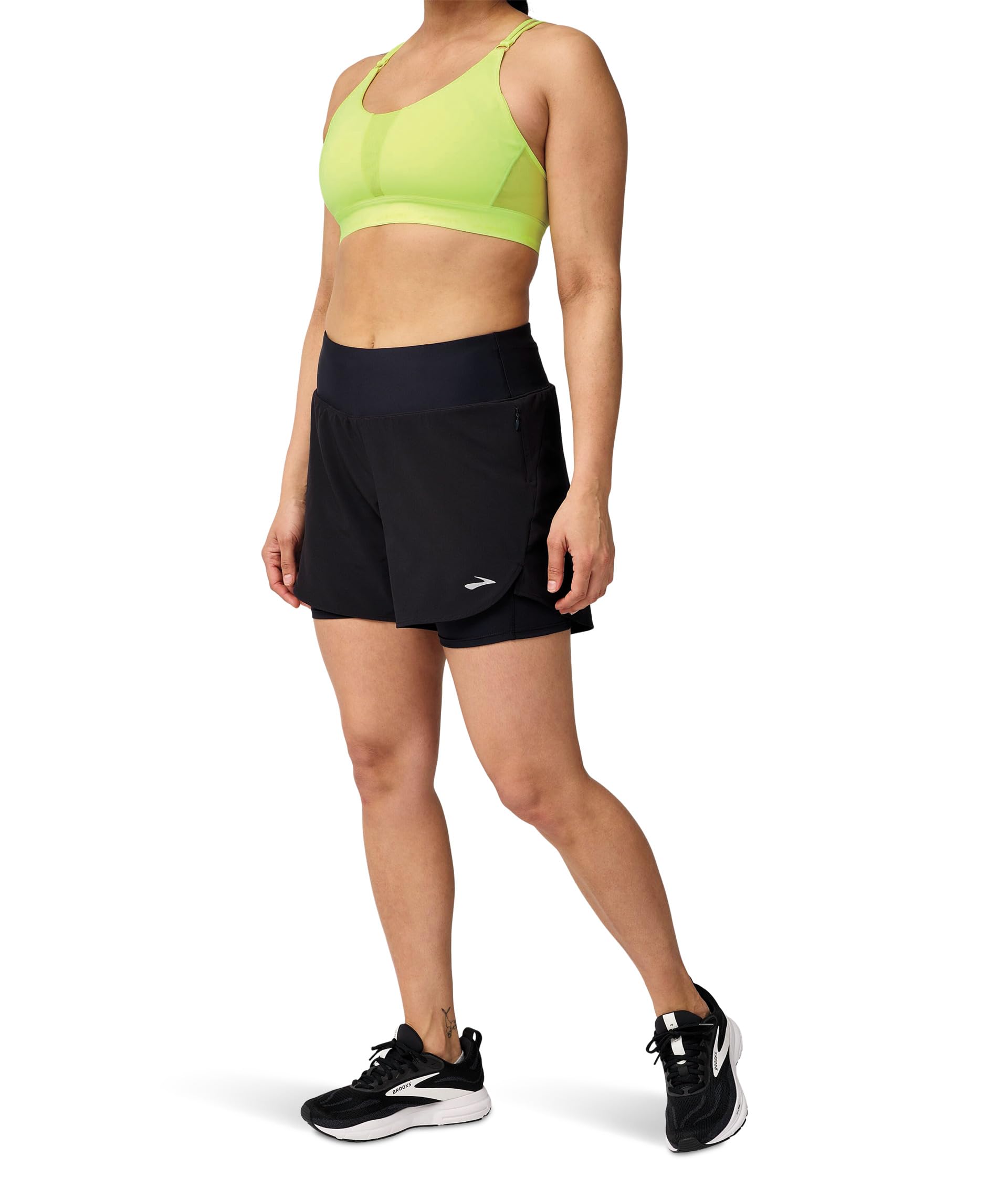 

Шорты Brooks Chaser 5" 2-in-1 Shorts 2.0, черный