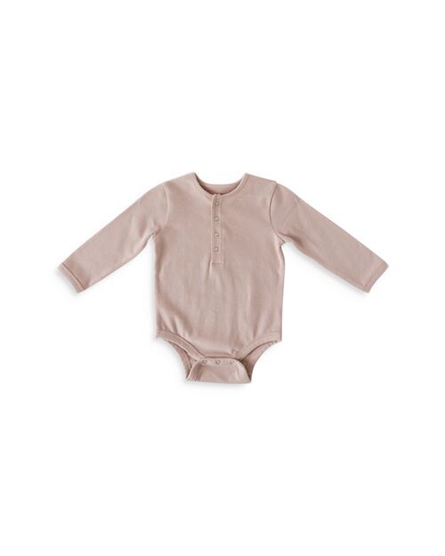 

Боди унисекс Essentials Henley с длинными рукавами - для малышей Pehr, цвет Pink