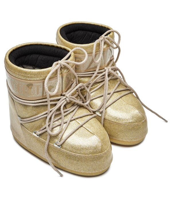 Сапоги женские зимние Moon Boot на платформе, золотой — фото 3