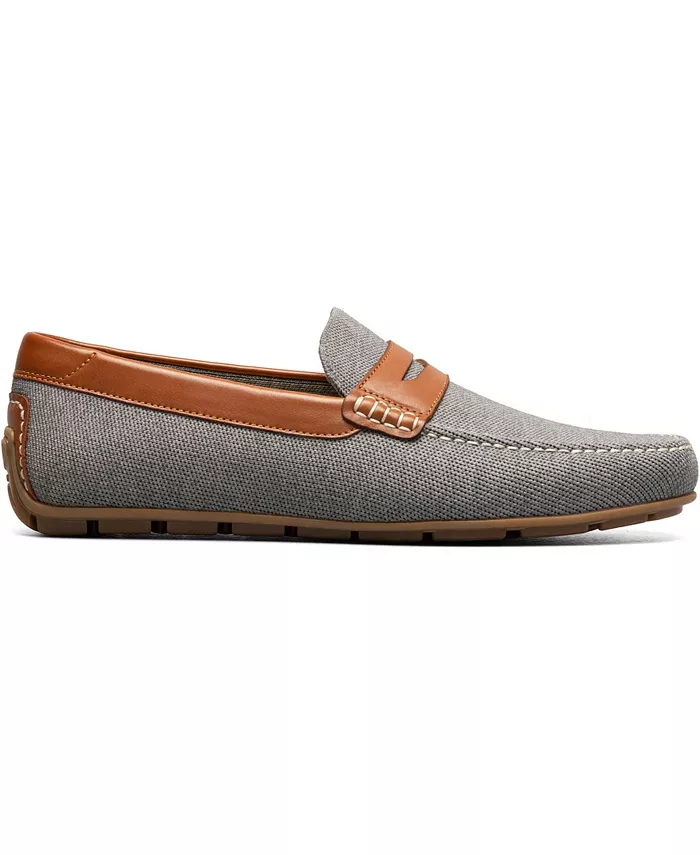 Мужские мокасины Motor Knit Moc Toe Penny Loafer Florsheim, серый — фото 2