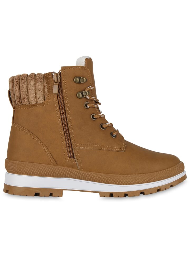 Ботильоны VAN HILL Worker Boots Amelia, светло-коричневый — фото 3