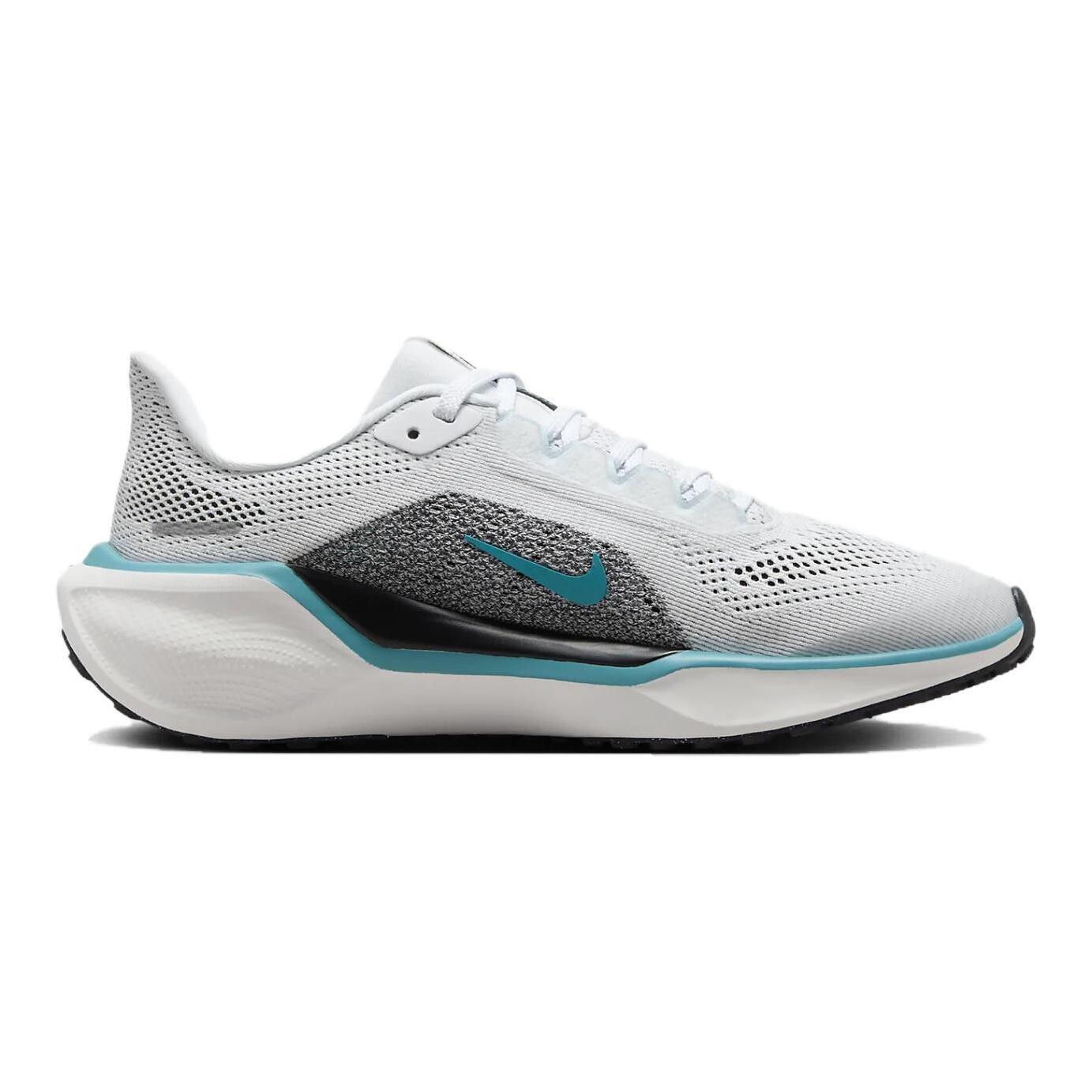 Кроссовки детские Pegasus 41 GS Low-top белые/пыльные кактусовые/ледниково-голубые/черные Nike, белый/синий — фото 2