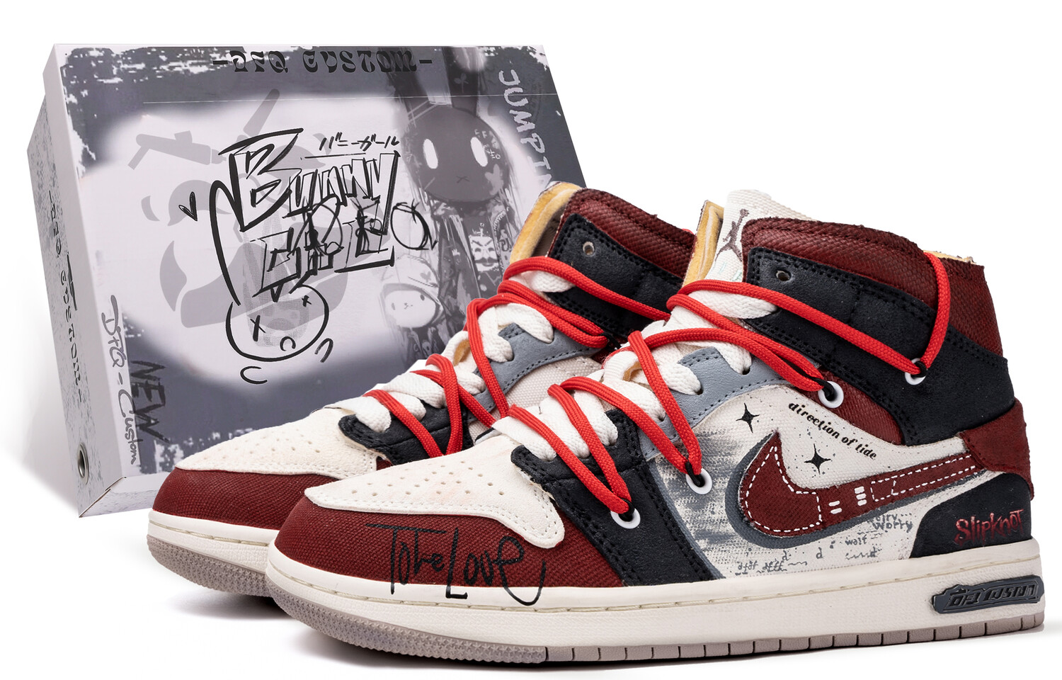 

Баскетбольные кроссовки Air 1 Vintage Men Mid-Top Red/Black Jordan