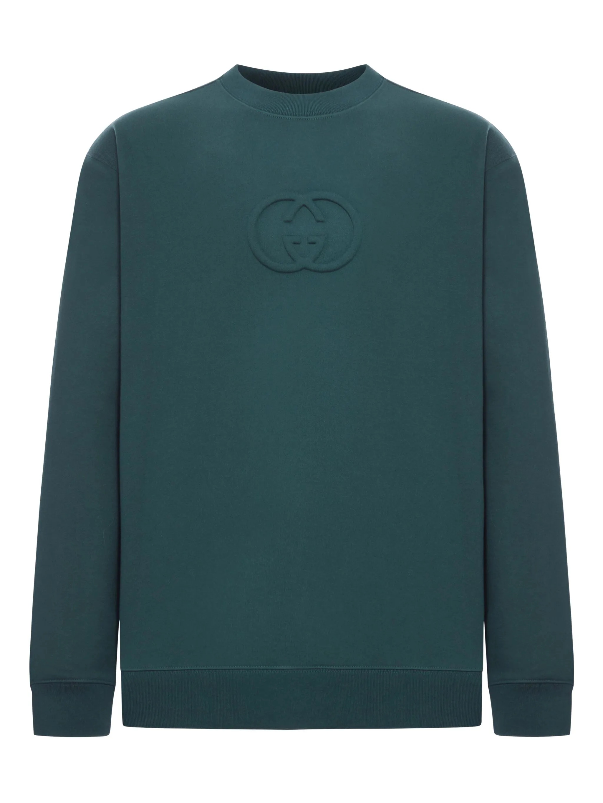 

Толстовка с тисненым логотипом Gucci, зеленый