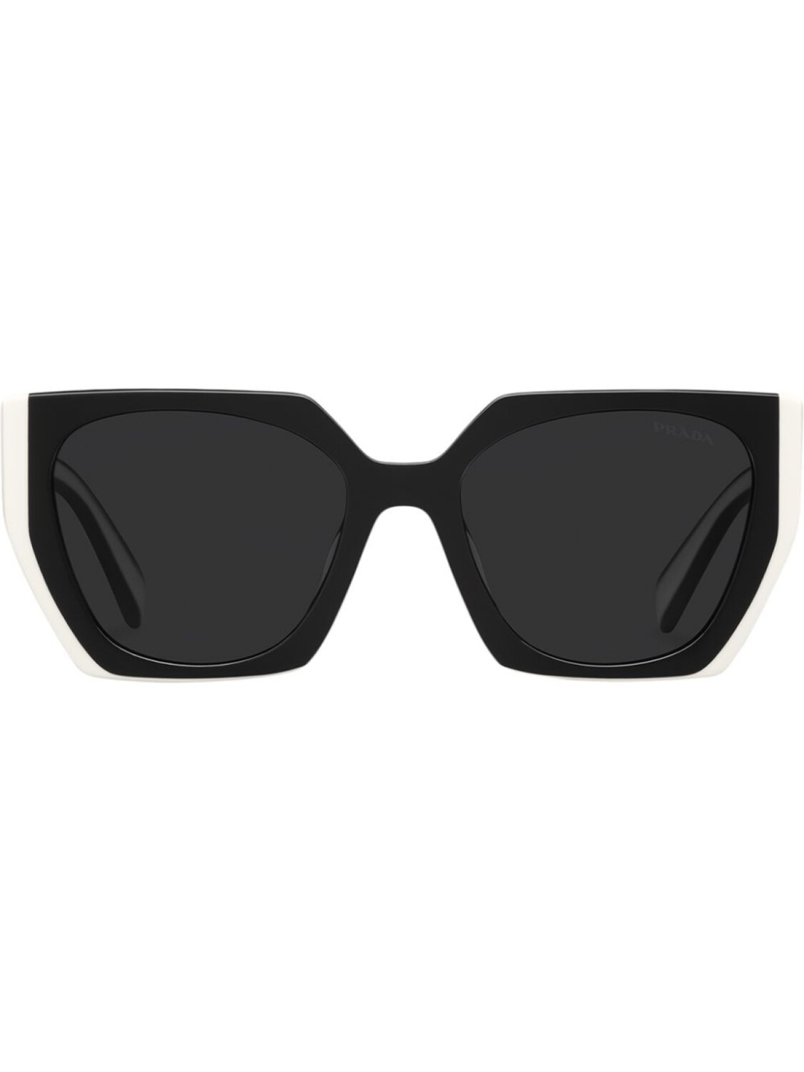

Солнцезащитные очки в восьмиугольной оправе Prada Eyewear, черный