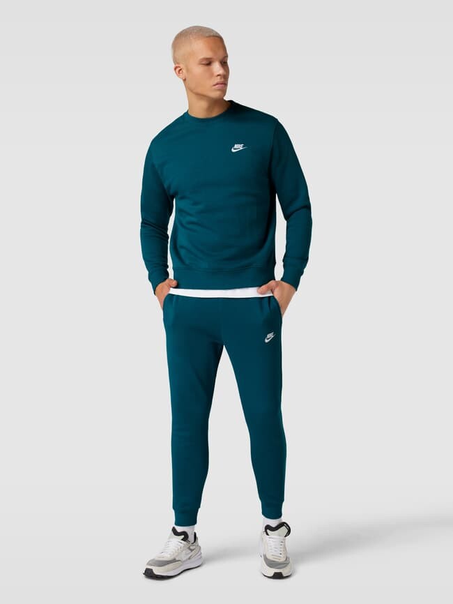 

Толстовка с вышивкой этикеток Nike, цвет морской волны