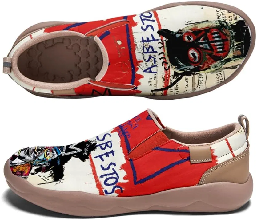 Мокасины повседневные, легкие, с рисунком Basquiat Pattern-07 Solepulse — фото 3