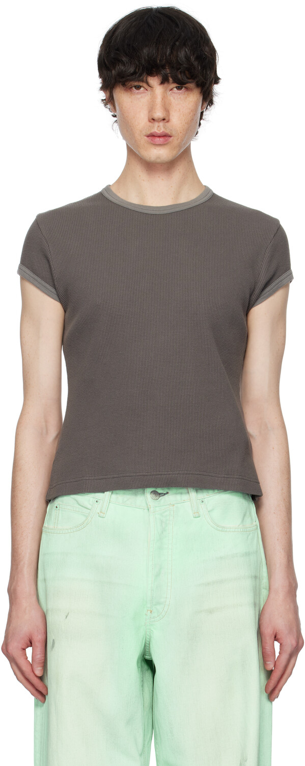 

Серая приталенная футболка Acne Studios, Faded grey