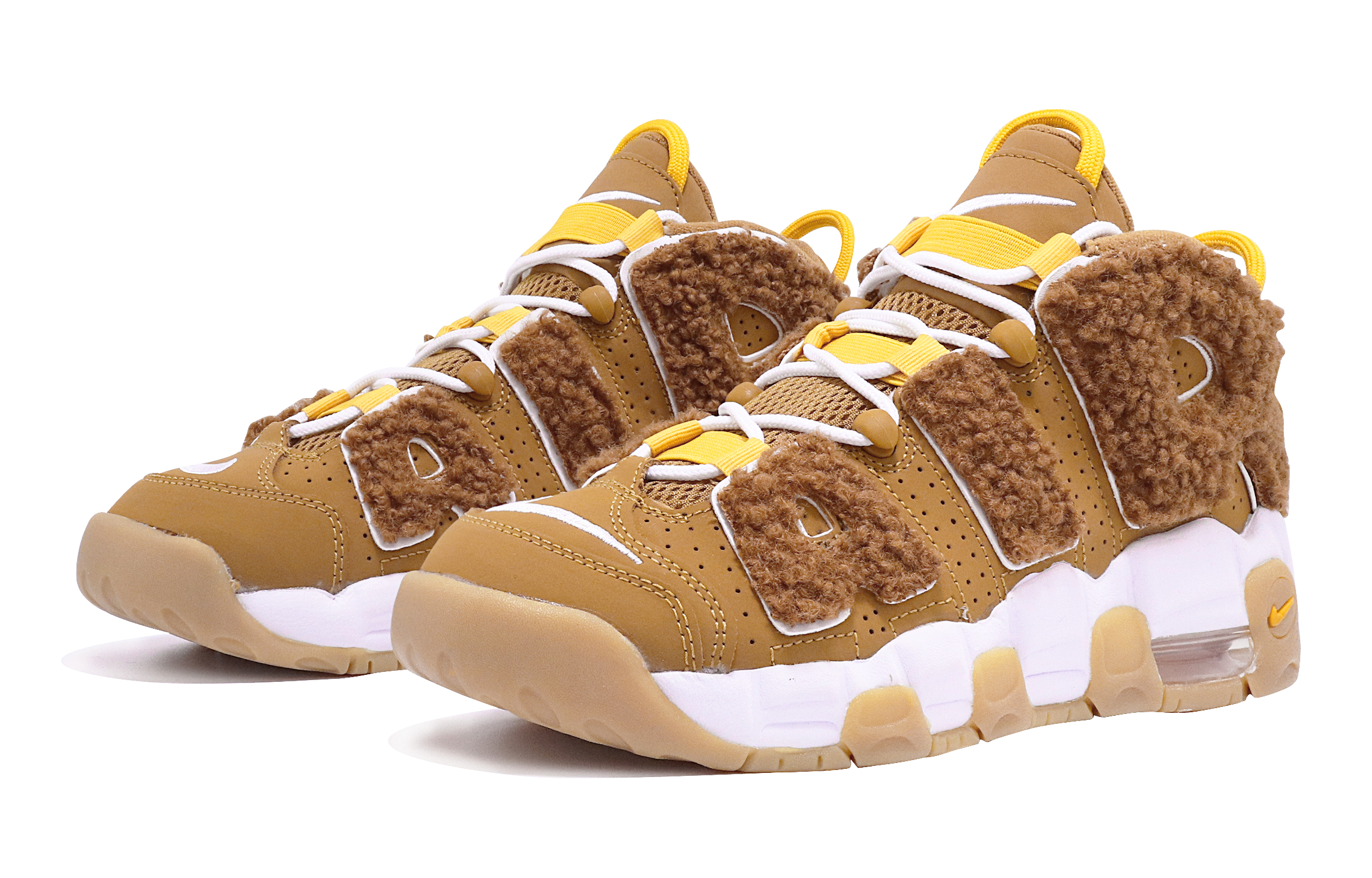 

Кроссовки Nike Air More Uptempo Vintage Basketball Shoes Women's Mid-Top Brown