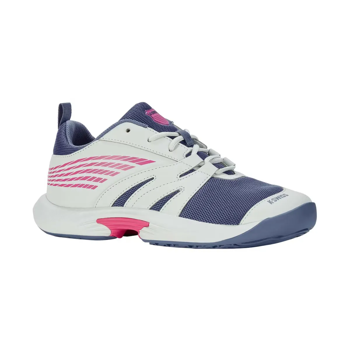 Детская обувь для тенниса и паддл-тенниса SPEED TRAC K· Швейцарский K-Swiss, белый/розовый — фото 4