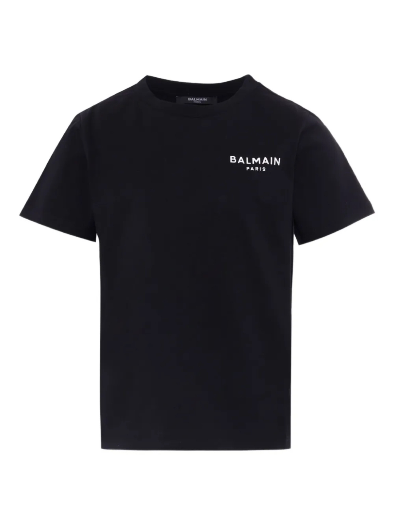 

Футболка с вышитым логотипом Balmain Kids, черный