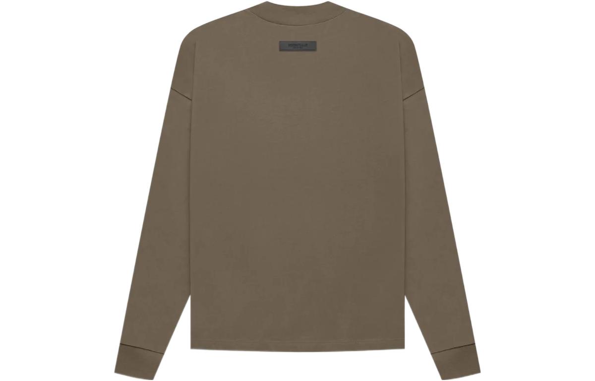 Футболка с длинным рукавом Fear Of God Essentials, Древесный кофе — фото 2