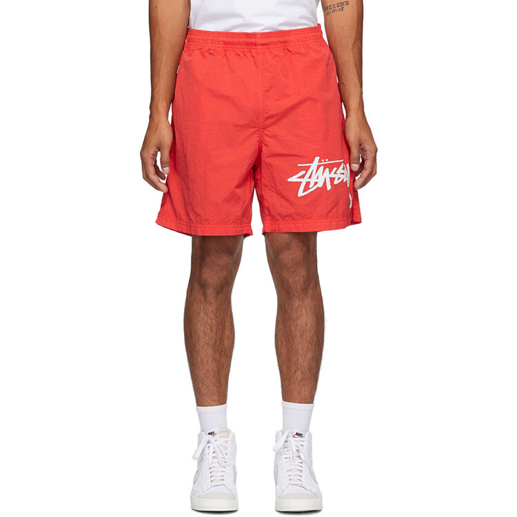 Повседневные шорты Nike X Nike Cobranded Series унисекс красного цвета Stussy, красный — фото 4