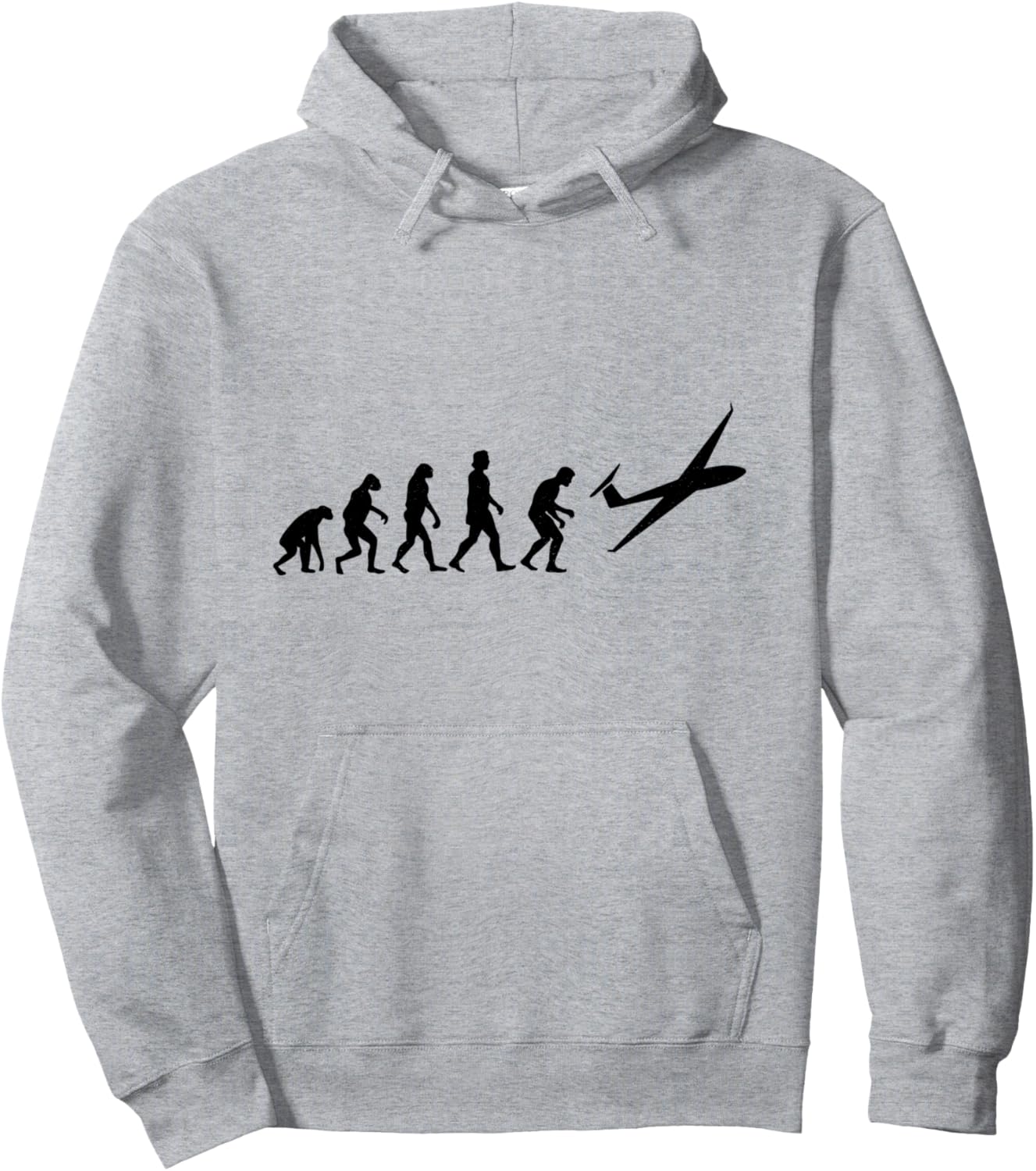 

Толстовка Glider Evolution Glide Airplane Pilot Airplane Hoodie, серая (серый меланж), размер S Glider Gift Idea For Pilot Sailplane Airplane