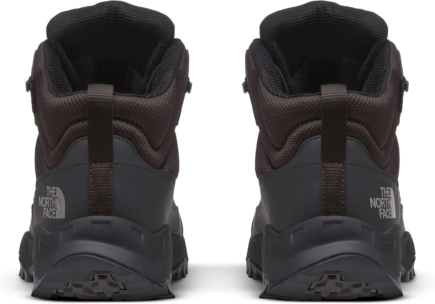 Мужские водонепроницаемые утепленные походные ботинки The North Face Storm Strike III, Теплый утеплитель и резиновая подошва, черный/коричневый — фото 2