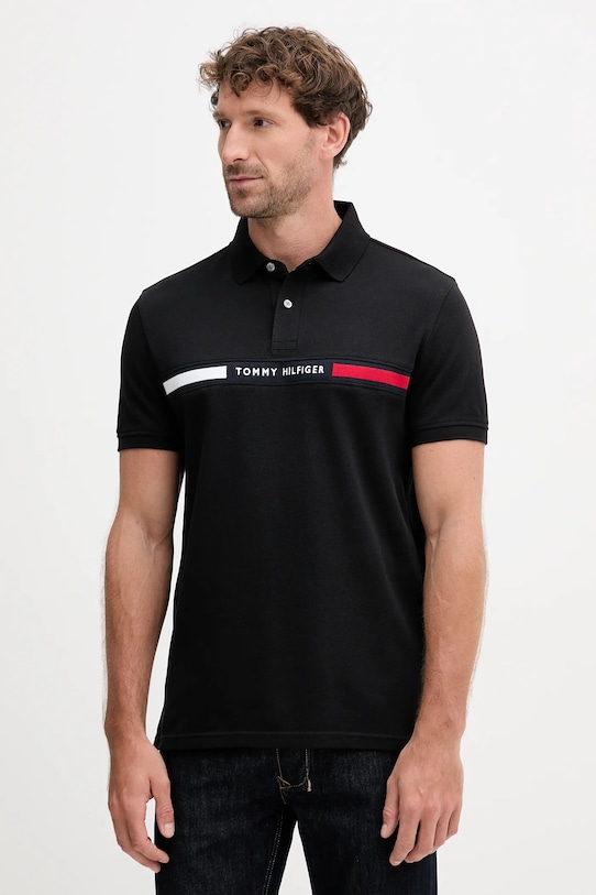 

Поло Tommy Hilfiger, черный