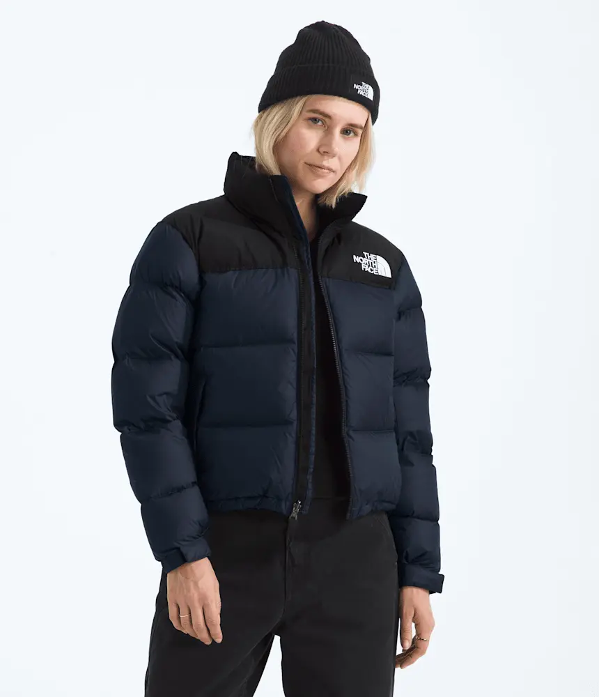 

Женская куртка Nuptse 1996 года в стиле ретро The North Face, Summit Navy/TNF Black/Recycled Down