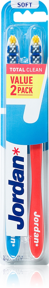 

Зубная щетка Total Clean Soft, 2 шт. Jordan, 2 шт