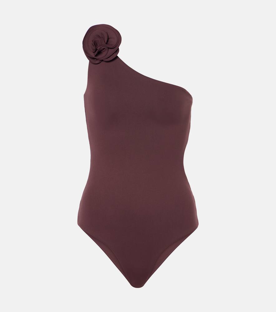 

Купальник с цветочной аппликацией Magda Butrym, Brown