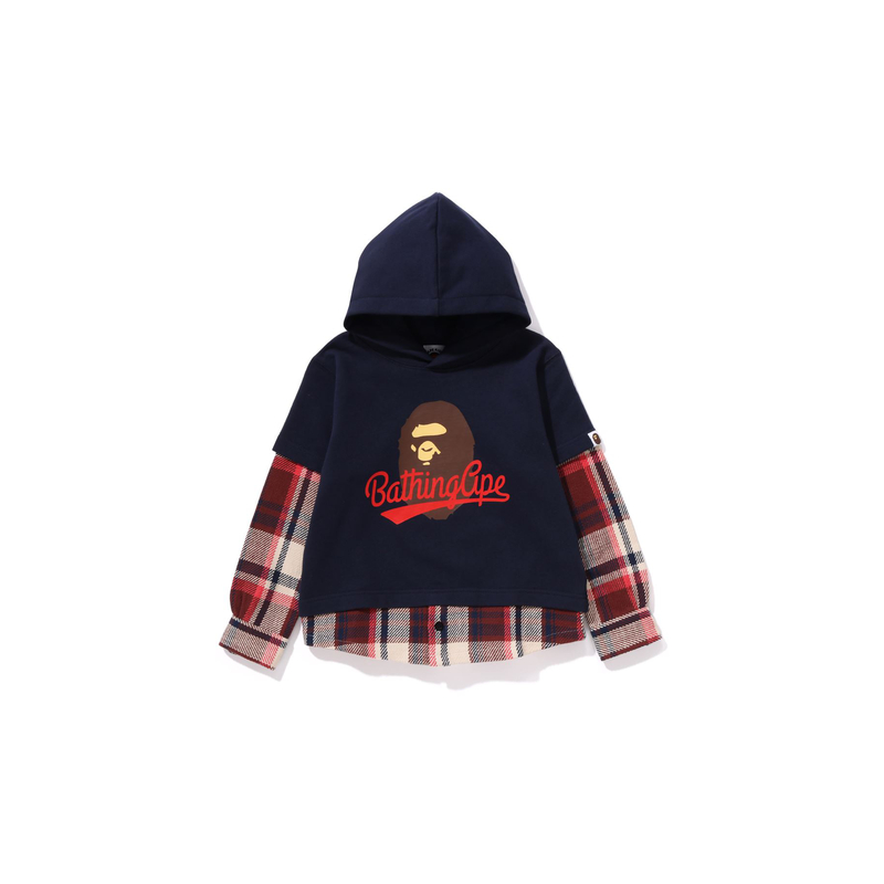 Детский свитшот A BATHING APE, темно-синий NYX — фото 3