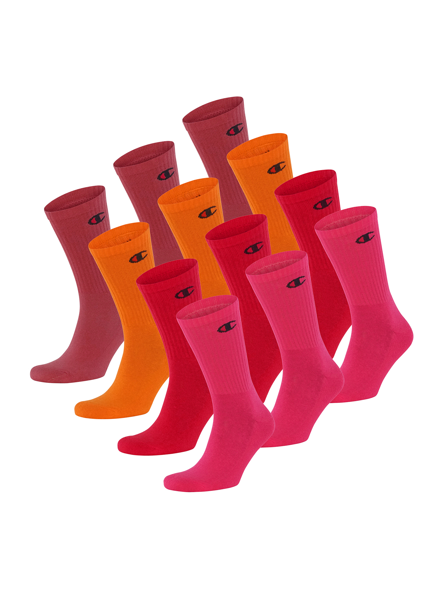 

Носки Champion Freizeit Pastel Crew Socks, цвет Shades of red