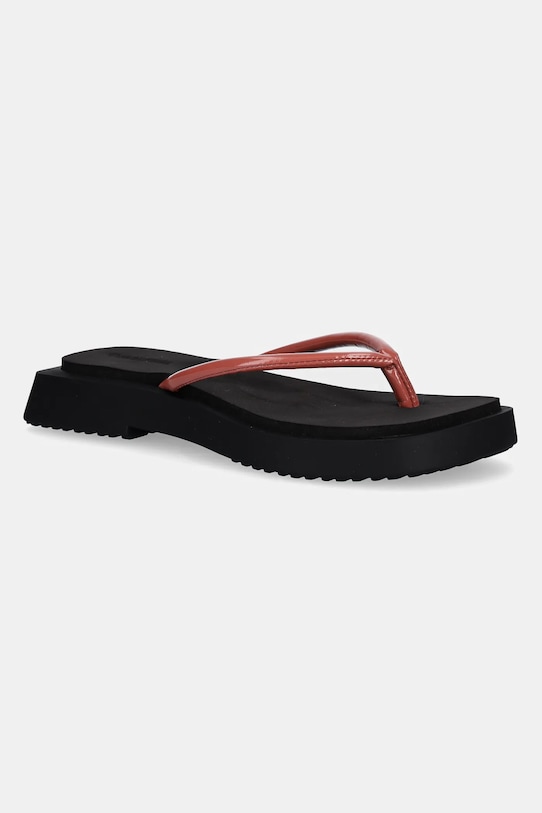 Шлепки SQ Low Wedge Sandal Stitch Calvin Klein Jeans, розовый