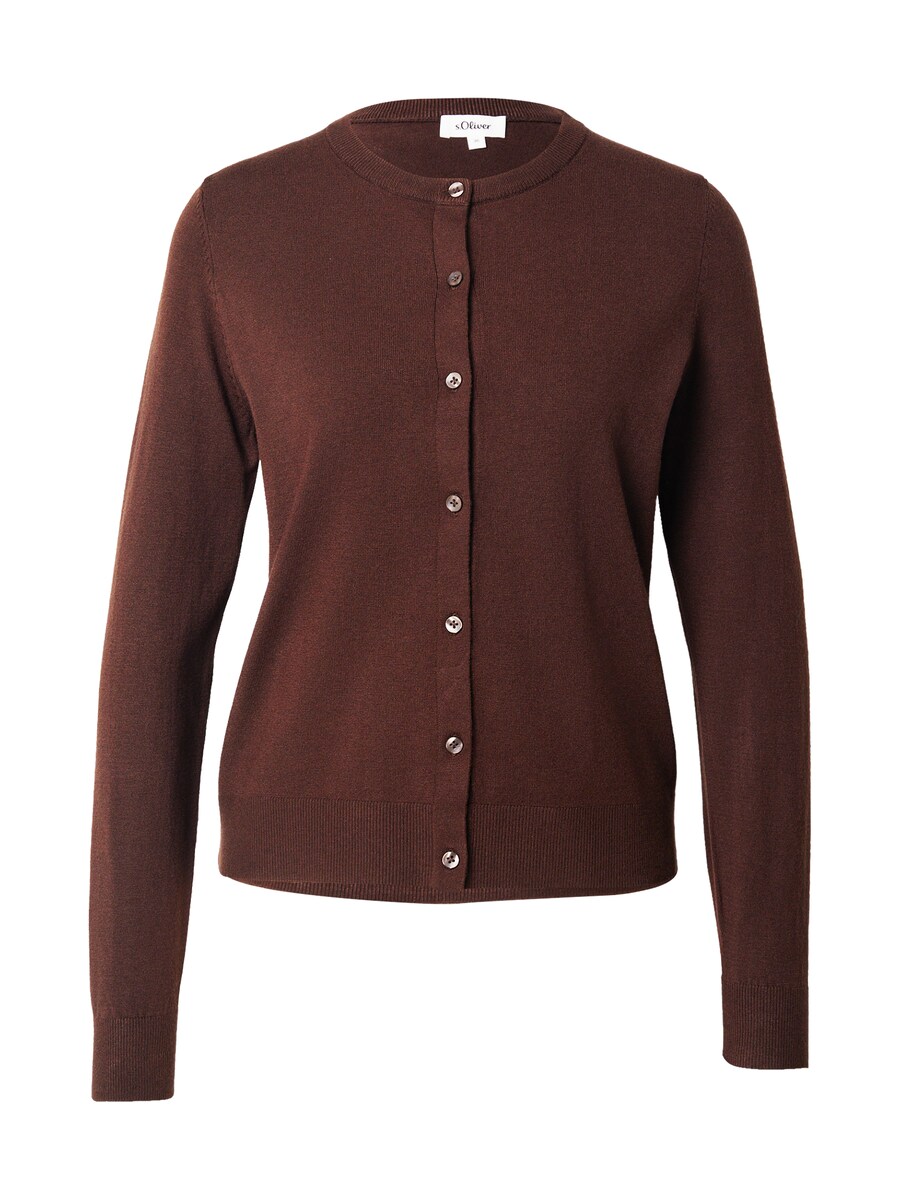 

Вязаный кардиган s.Oliver, темно-коричневый