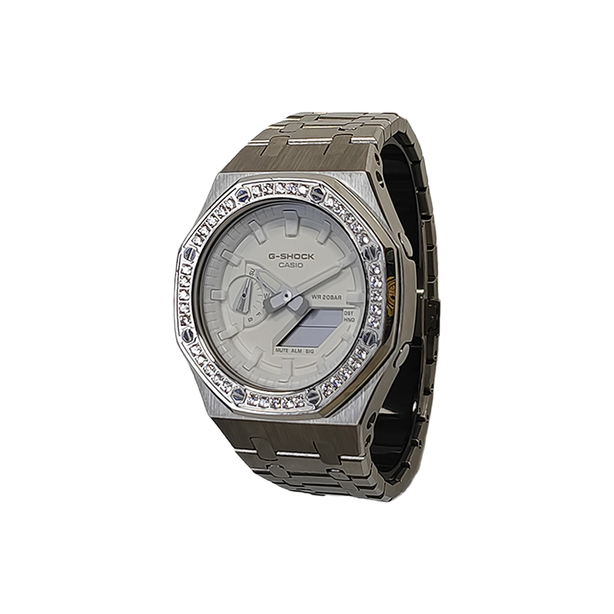

CASIO Часы Men Liquid Crystal/Analog Dual Display Series White Watch