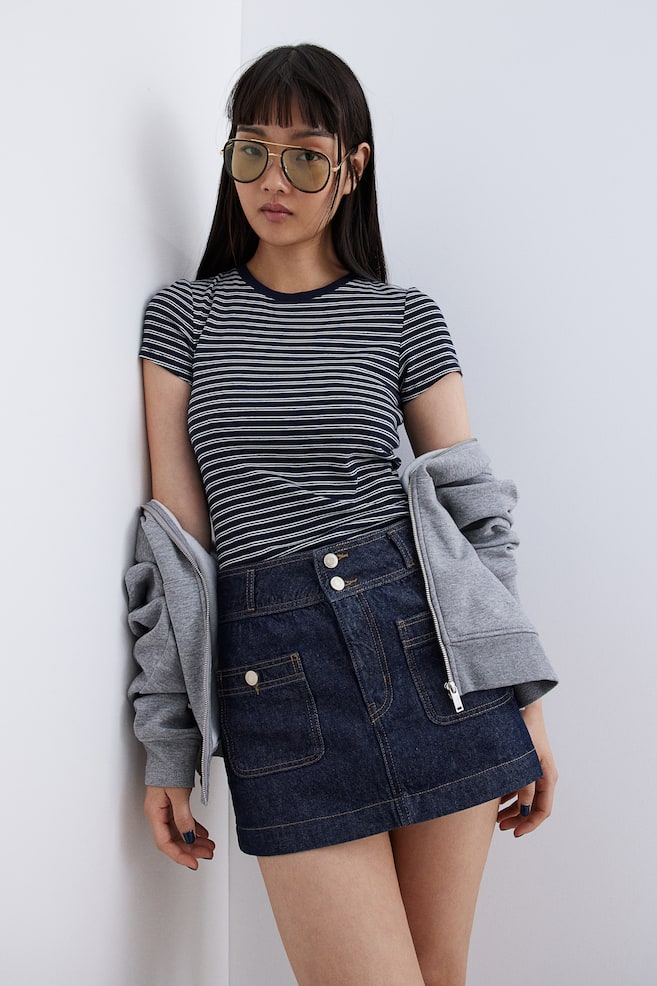 

Футболка в рубчик H&M, мультиколор
