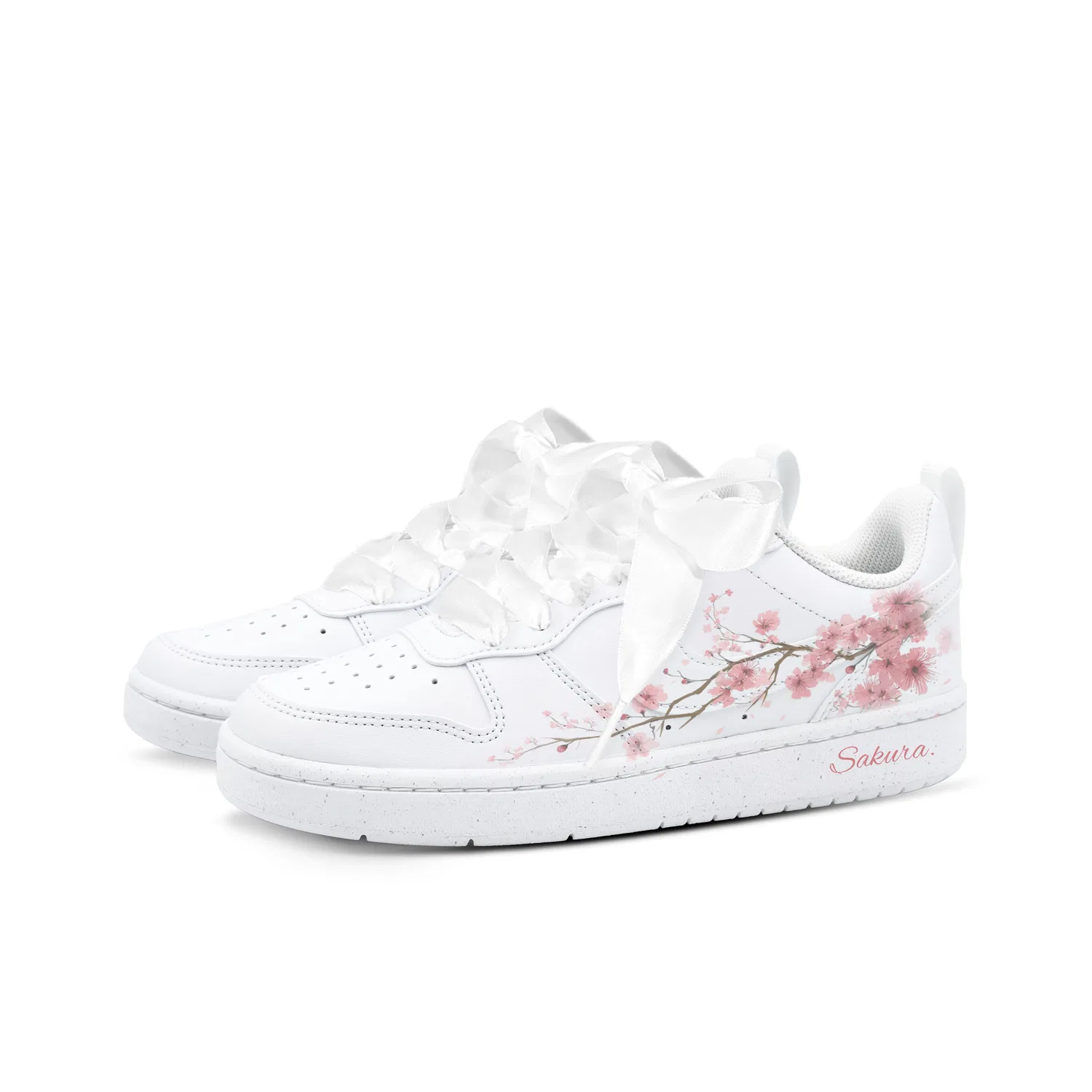 Кроссовки детские Nike Court Borough Cherry Blossom Low Pink White — фото 4