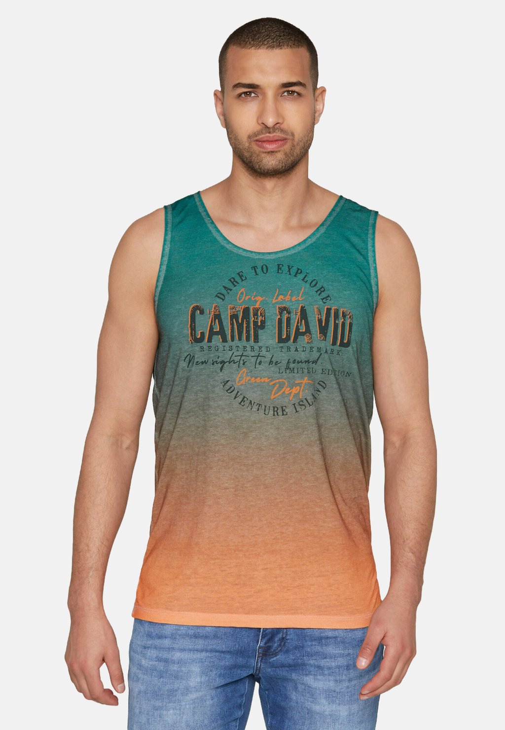 

Майка MUSKEL MIT EFFEKTEN Camp David, зеленый