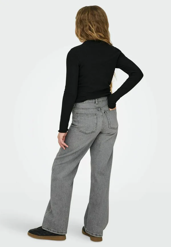 Джинсы mit weitem bein kogcobain weiter beinschnitt джинсы прямые джинсы Only Girls, Medium Grey Denim — фото 3