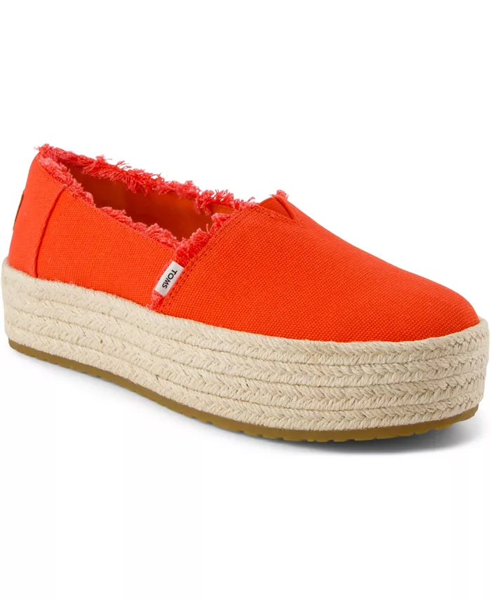 Женские эспадрильи Valencia на платформе с закрытым носком TOMS, золотой