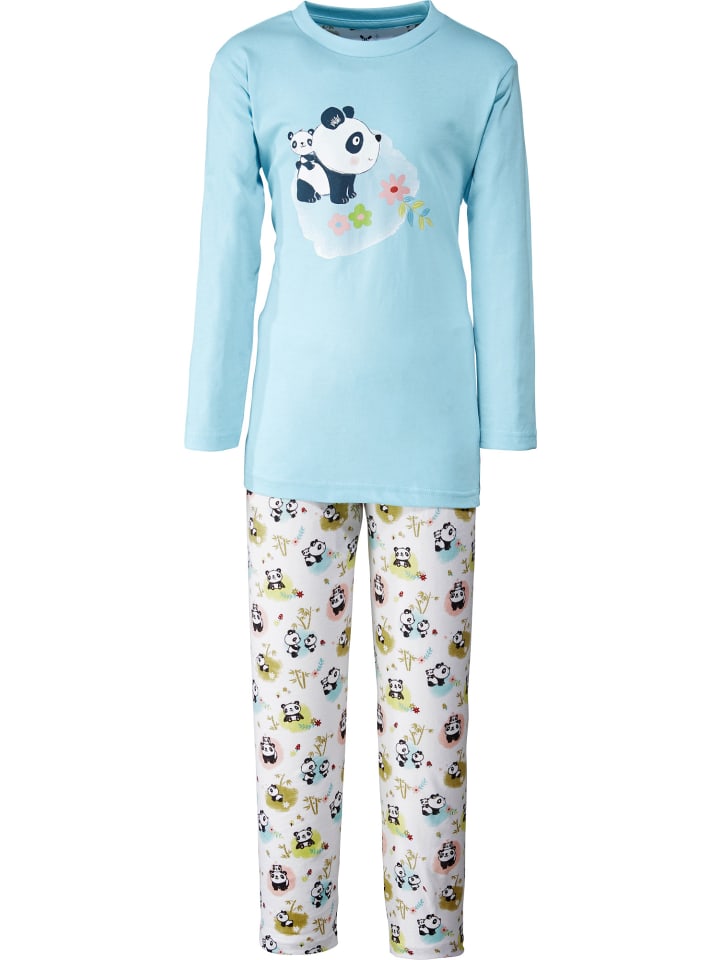

Erwin Müller Детская пижама из трикотажа, нежно-голубого цвета
