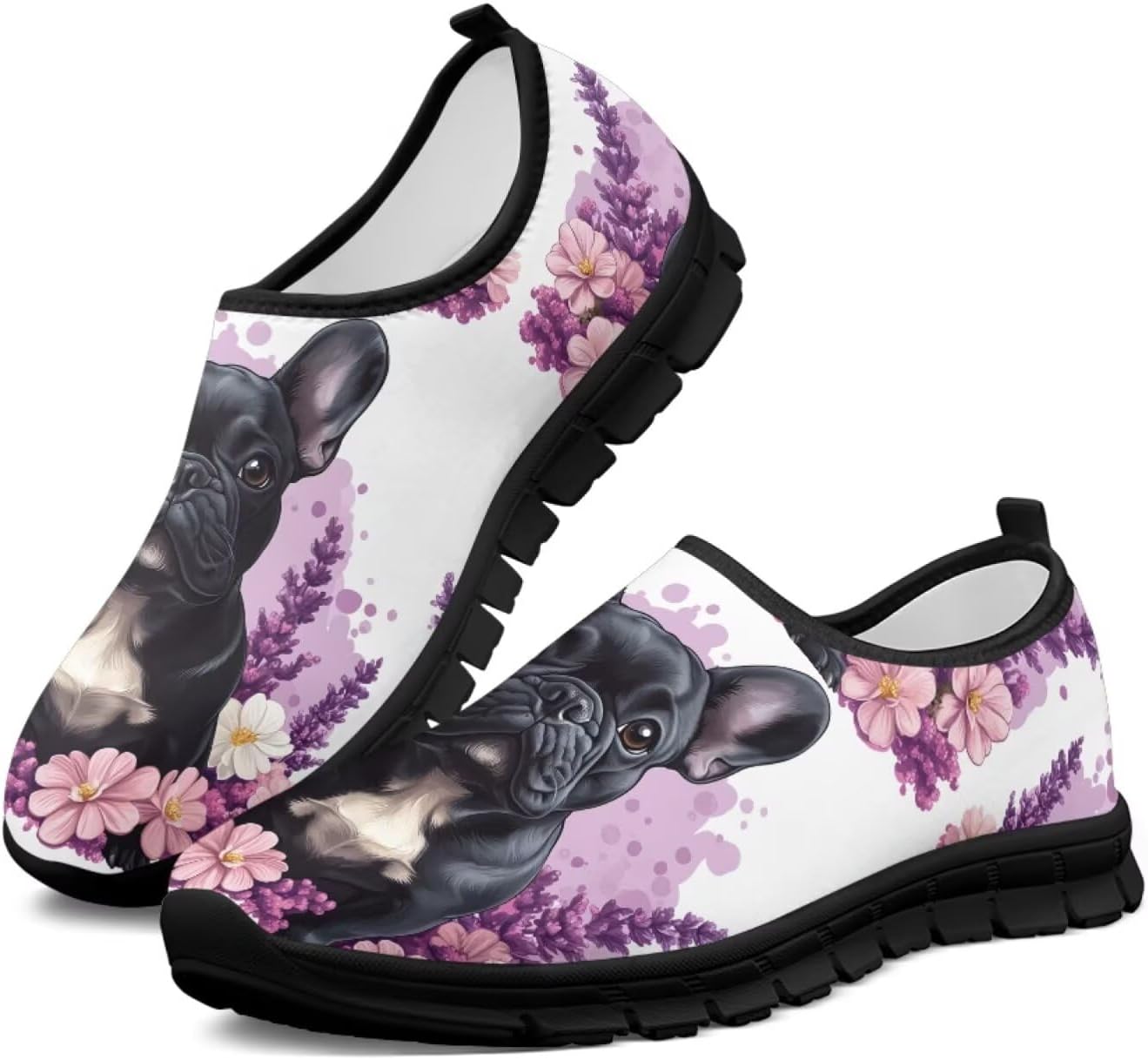 

Женские кроссовки Binienty для прогулок, мужские спортивные слипоны, дышащие низкие лоферы, пурпурный