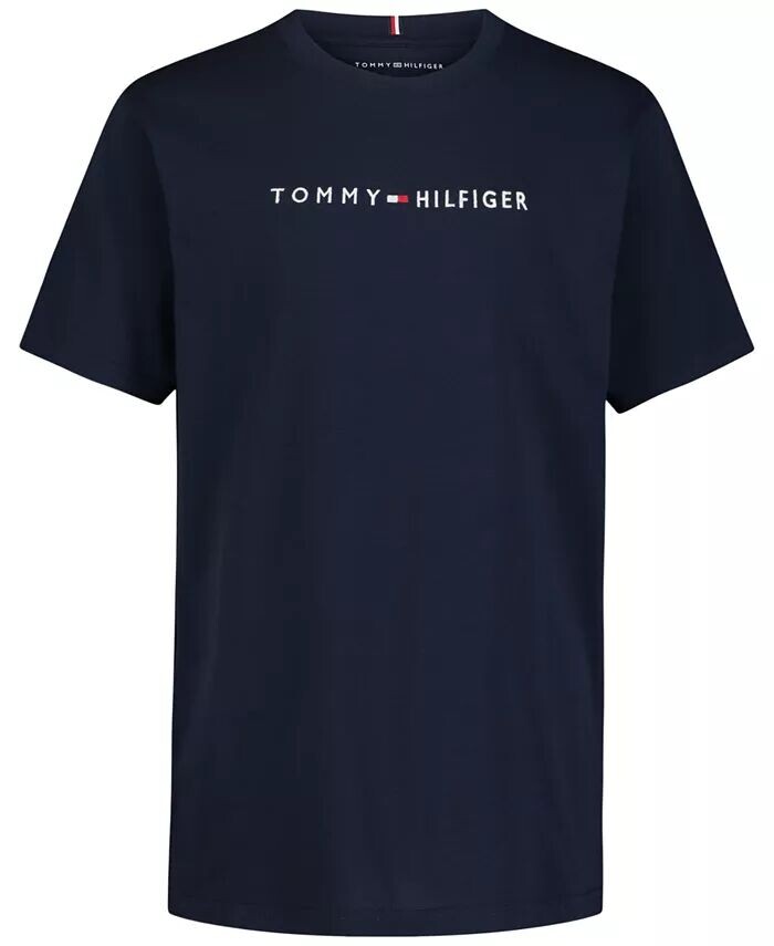 

Хлопковая футболка с логотипом Big Boys Essential Tommy Hilfiger, красный