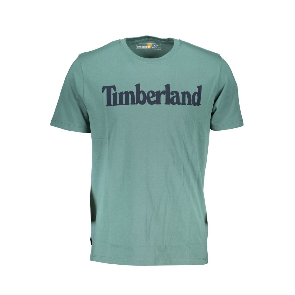 

Зеленая хлопковая футболка Timberland