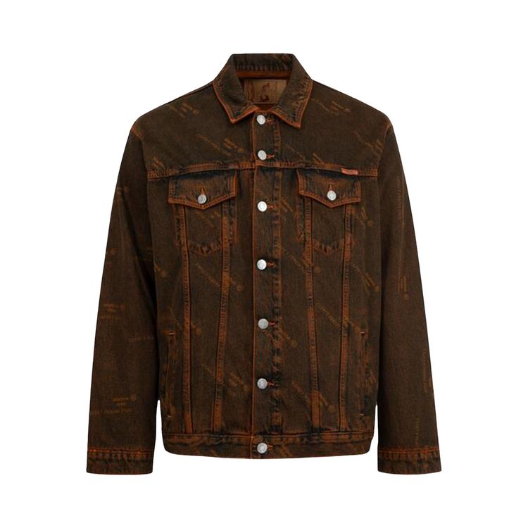 

Куртка Martine Rose Oversized Denim Jacket 'Orange Laser', оранжевый