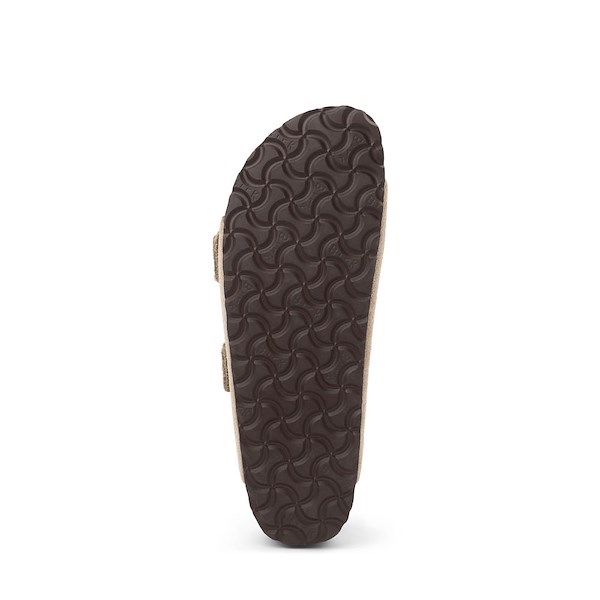 Сандалии Womens Birkenstock Arizona Soft Footbed Slide Sandal, серо-коричневый — фото 3