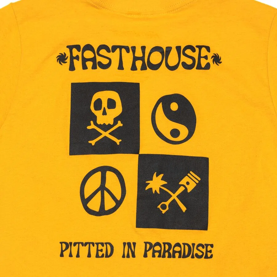 Молодежная футболка «Золотая шахта» Fasthouse, Vintage Gold — фото 4